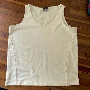 Nike light yellow tank top
